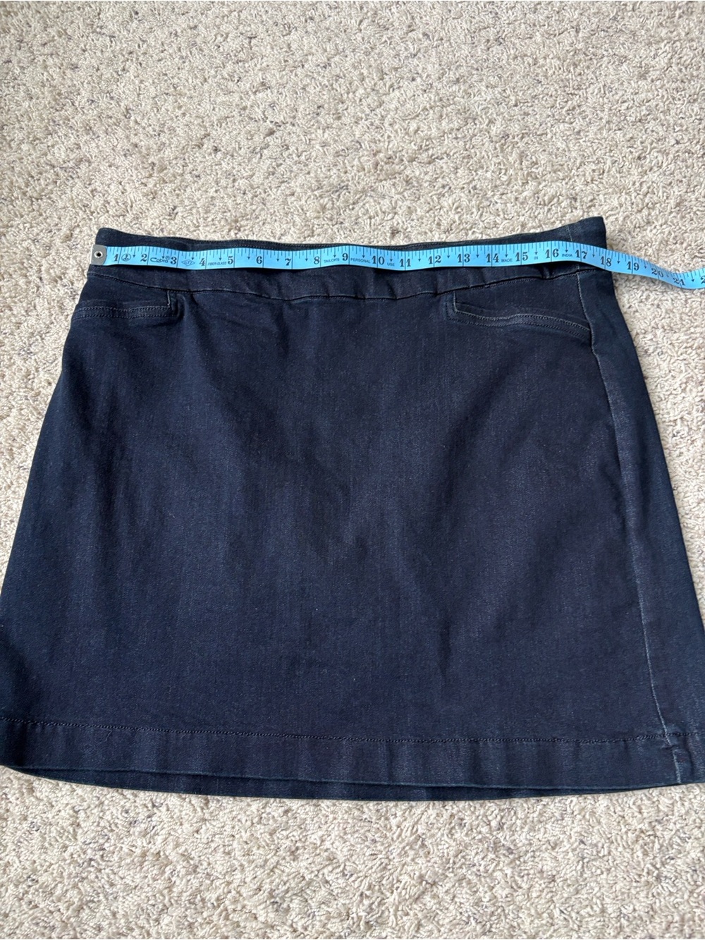 croft & barrow Navy Cotton Blend Skort